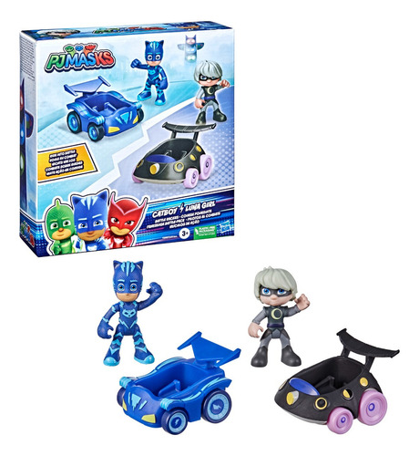 Kit De Bonecos E Veículos Menino Gato E Garota Lunar Hasbro