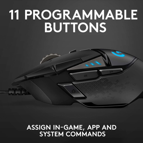 Imagen 6 de 11 de Logitech G502 Hero - Ratón Para Juegos (alto Rendimiento)