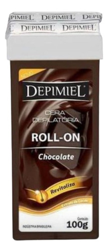Cera Depilatoria Corporal Roll-on Depimiel Chocolate X 100g