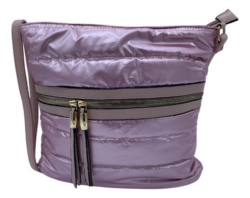 Bolso Acolchado Colores Metalicos Correa Ajustable 