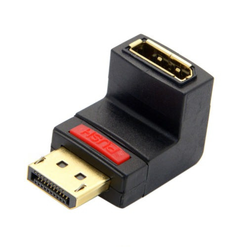 Hasta Un Ángulo 90 Grados Dp Displayport Macho Adaptador Hem