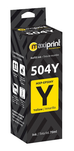 Tinta Maxiprint Compatible Epson T504 Amarillo (t504420-al)