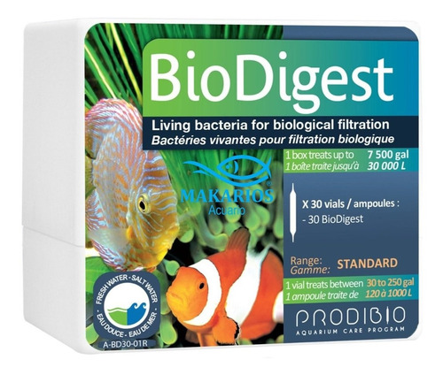 Imagen 1 de 7 de 10 Ampollas Prodibio Biodigest Bacterias Ciclado Acuario