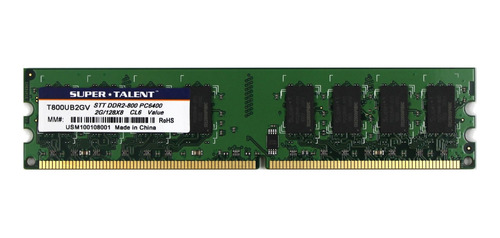 Memoria Ram 2gb Super Talent Ddr2-800 128x8 T800ub2gv