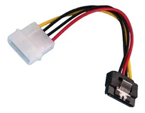 Comprar Cable Power Sata 15cm A Molex 4 Pin Traba Pc Fuente Ns Htec