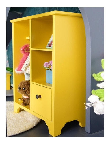 Armario Para Casa De Muñecas A Escala 1/12, Muebles En