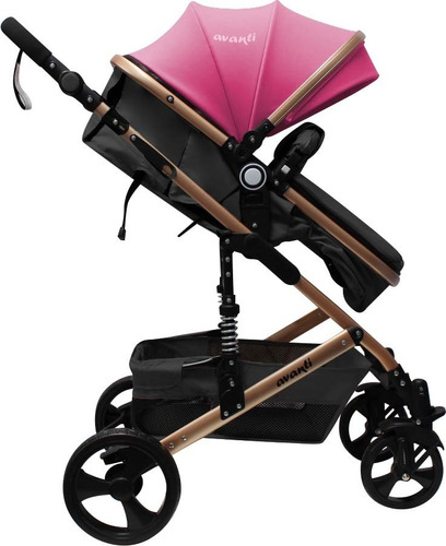 Cochecito Bebe Avanti Reversible Convertible En Moises Color Rosa