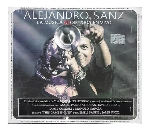 Independencia baloncesto erótico Alejandro Sanz - La Música No Se Toca En Vivo Cd Dvd Sellado