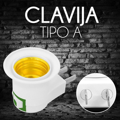 2 Pz Adaptador Enchufe Socket Con Clavija Y Apagador E27