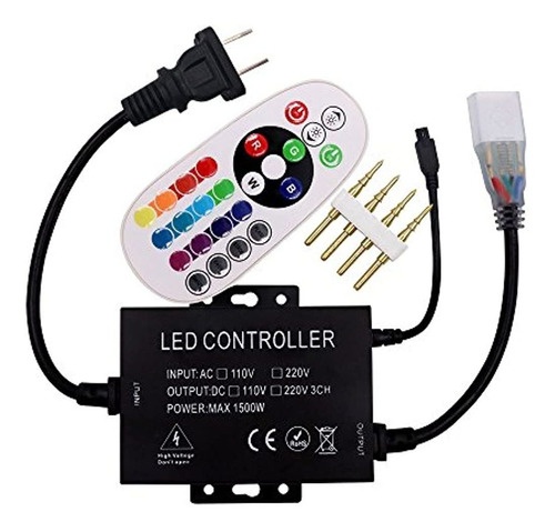 Xunata 110-120v 1500w 24key Ir Control Remoto Rgb Controlado