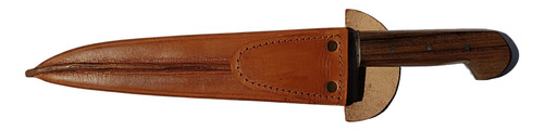 Cuchillo Artesanal - Cuchilla De 28cm De Acero Y Vaina Cuero
