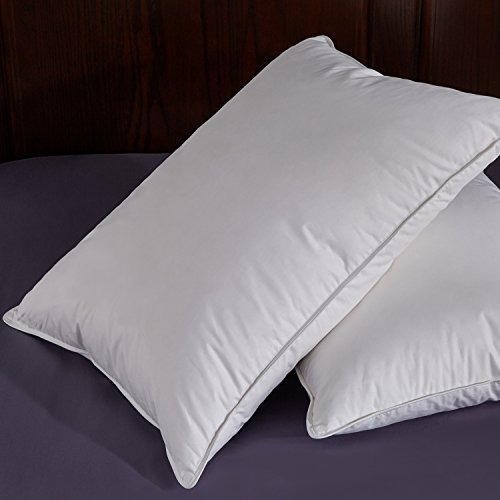 Puredown Blanco Plumas Y Plumón De Ganso Almohada 2 Unidades