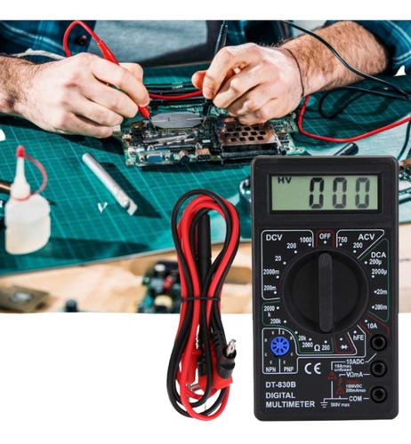 Multitester Digital Multimetro Portatil Tester Dt-830b