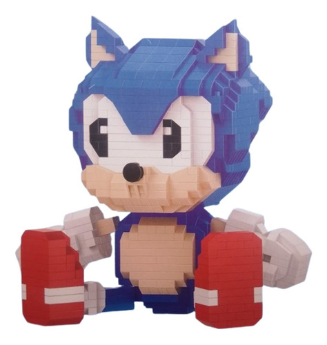 Figura Sonic 2 Nano Bloques Armables Compatible Lego