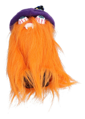 Adorno De Muñecos De Halloween, Gorro De Bruja Gnomo De Pelu