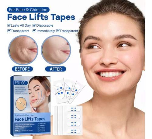 - 2×parche Estiramiento Facial Tensor For La Línea De La Man