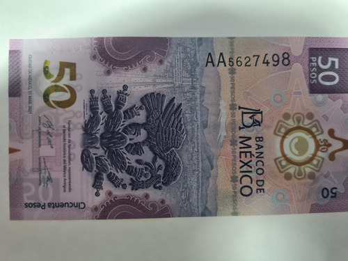 Nuevo !! Billete De $50 Serie Aa