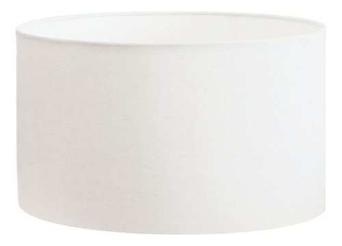 Cúpula Abajur Cilín Vivare Cp-8025 Ø50x30cm - Bocal Europeu Cor Branco Branco
