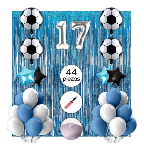 Combo Globos De Belgrano Deco Cumpleaños Super Completo 17 Set Cumpleaños
