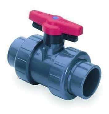 Spears 1822-040 4  Socket Pvc Ball Valve Inline True Uni Zrw