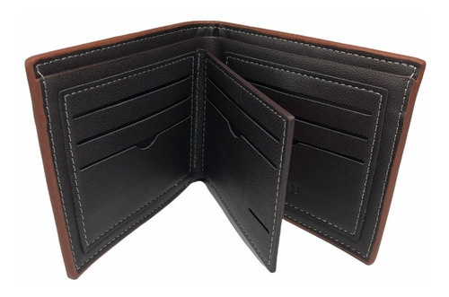 Imagen 3 de 3 de Cartera Billetera Tarjetero Caballero Hombre Piel Elegante