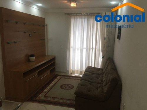 Imagem 3 de 13 de Apartamento Mobiliado 2 Quartos Com Suíte No Condominio Progresso Vila Agricola, Jundiai - Ap01540 - 70336947