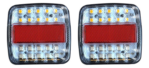 2 Indicadores De Cola De Parada De Luz Led 12 V 26, Blanco