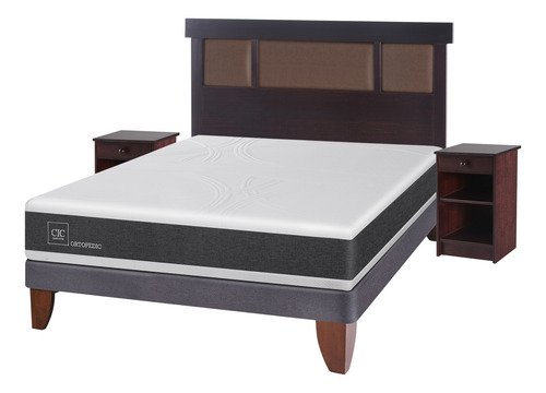 Cama Europea Gris