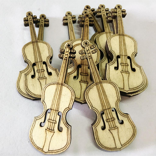Adornos De Madera Para Tarjetas. 5 Piezas