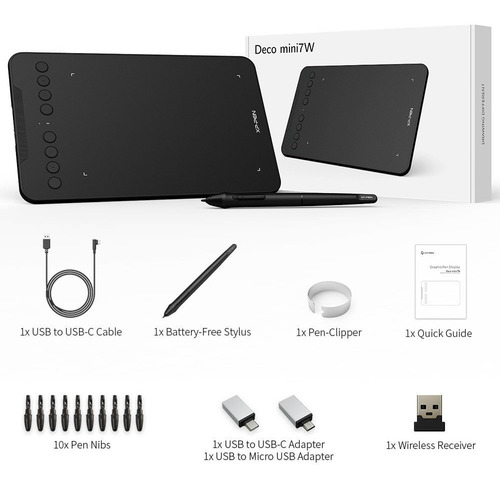 Imagen 3 de 5 de Xppen Deco Mini7w Inálambrica Pro Tableta Digitalizadora