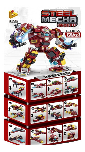 Robot 12 En 1 Bloques Y Figuras Para Armar