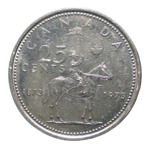 Canadá 25 Cents 1973 * Conmemorativa Policía  2ts#5