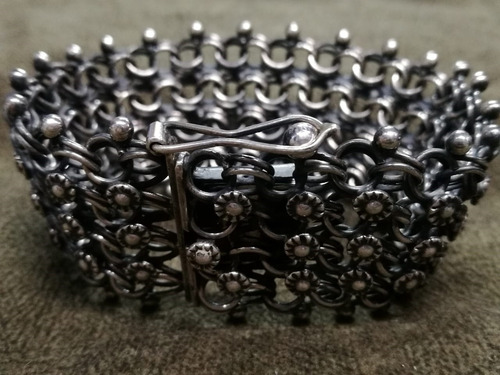 Imagen 1 de 3 de Fina Joyeria Pulsera Plata Mexicana Nueva Cod6618 Asch