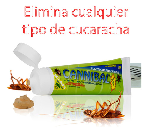 3pz Veneno Mata Cucaracha Cannibal No Toxico Exterminador Tu