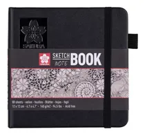 Comprar Cuaderno Sakura Sketchbook Hojas Blanco Crema 80 hojas  lisas 1 materias unidad x 1 12cm x 12cm sketchbook note