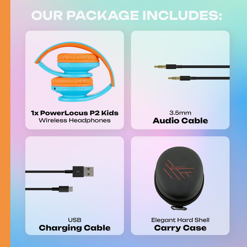 Auriculares Inalámbricos Powerlocus P2 Bluetooth Para Niños