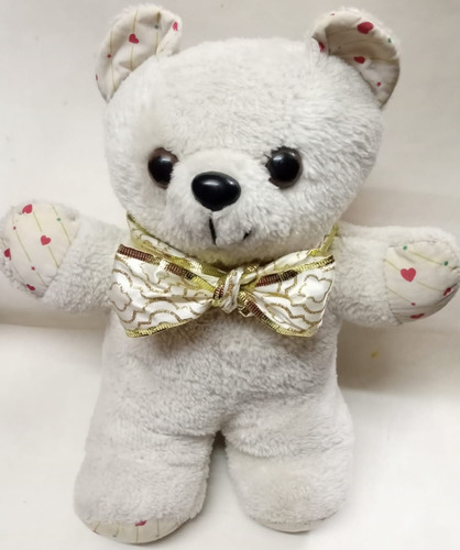 Peluche Oso Con Moño 35 Cm Alto