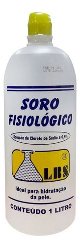 Soro Fisiológico Cloreto De Sódio 0,9% 1 Litro - Kit Com 3 U
