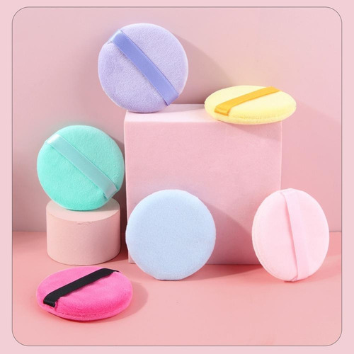 Esponjas Puff Para Aplicar Maquillaje Polvo Set Con 3 Piezas