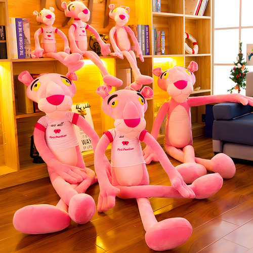 Peluche De Pantera Rosa Remera Peluche Suave Color Pink 80cm