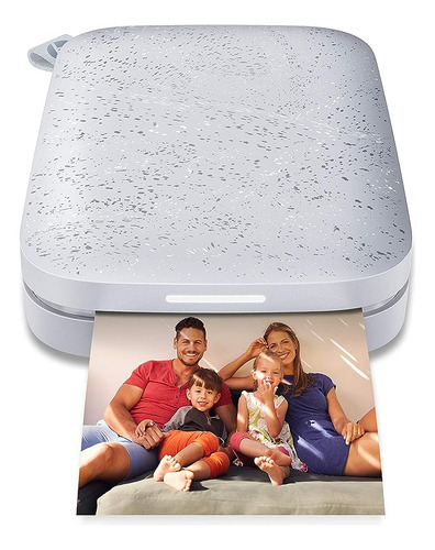 Hp Sprocket - Impresora Fotográfica A Color Instantánea Portátil 2x3 (luna Pearl) Con Papel Zink