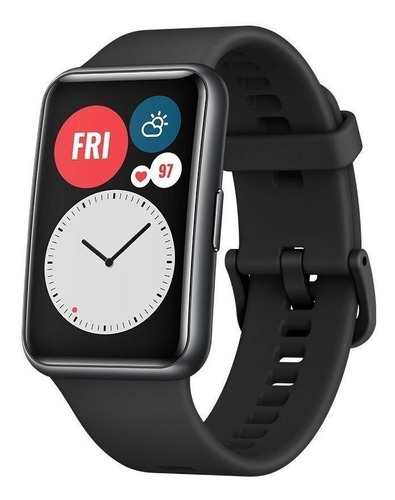 Imagen 1 de 6 de Huawei Watch Fit Active 1.64" caja de fibra polimérica black, malla graphite black de silicona TIA-B09