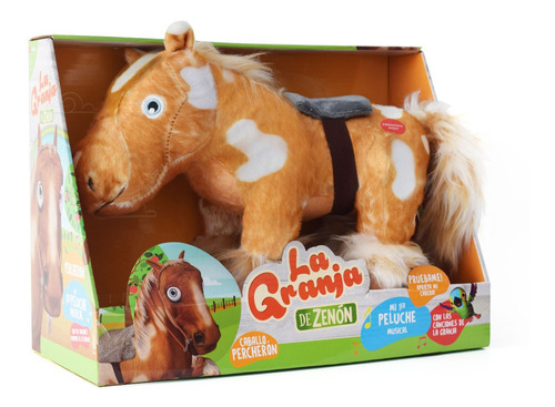 Peluche Musical Caballo Percheron La Granja De Zenón