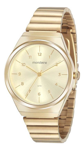 Relogio Mondaine Feminino Folheado Grande Numeros Original