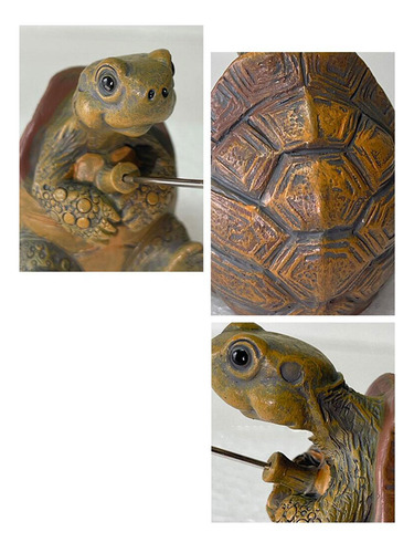 Figura Animal Fishing Tortuga Estatua Accesorios De Jardín