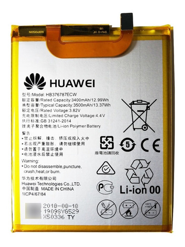 Bateria Pila Huawei  Hb376787ecw  Honor V8