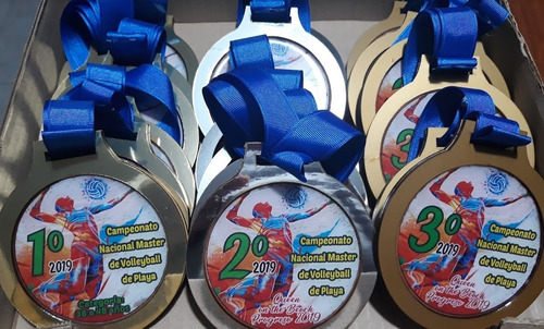 Imagen 7 de 9 de Kit 3 Medallas Mdf Con Impresión Digital