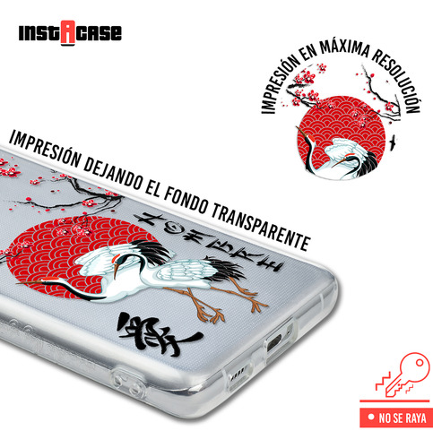 Funda Para Zte Símbolo Chino Garzas Amor Con Tu Nombre