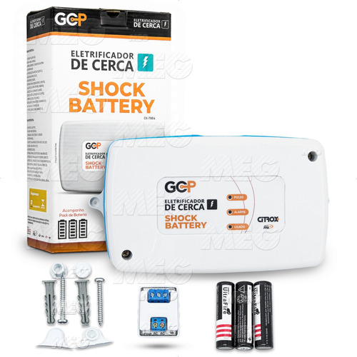 Cerca Elétrica Com Alarme Shock Battery Gcp Ppa 10.000v