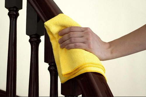 Toalla Paño Micro Fibra Trapo Amarillo Kirkland Amarillo